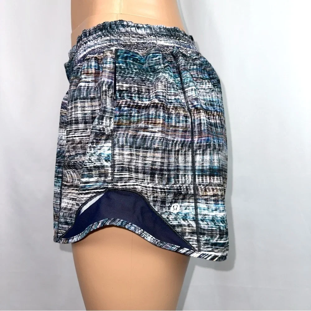 lululemon athletica Blue Gray Multicolor Athletic Shorts